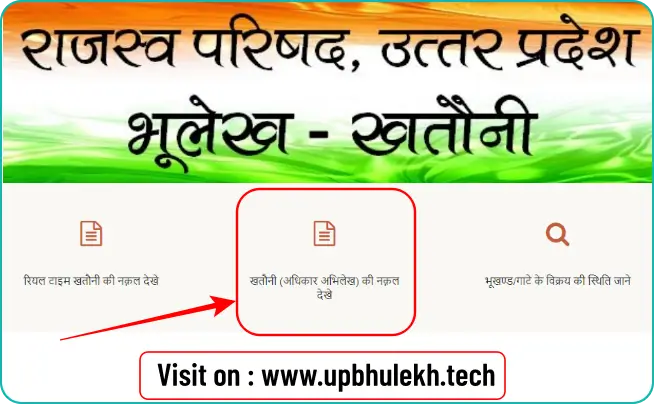 UP Bhulekh - Khasra Khatauni Check Online